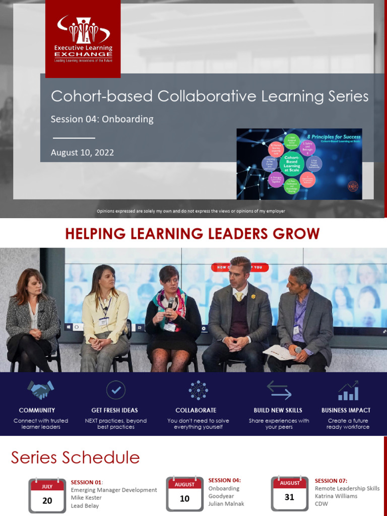 DesigningCohortLearning Goodyear | PDF | Employment | Business