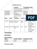 Production Schedule