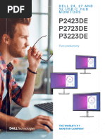 Dell 24-27-32 Usb C Hub Monitors P2423de P2723de P3223de Datasheet