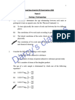 GSI GEOLOGY Paper With Ans 2020