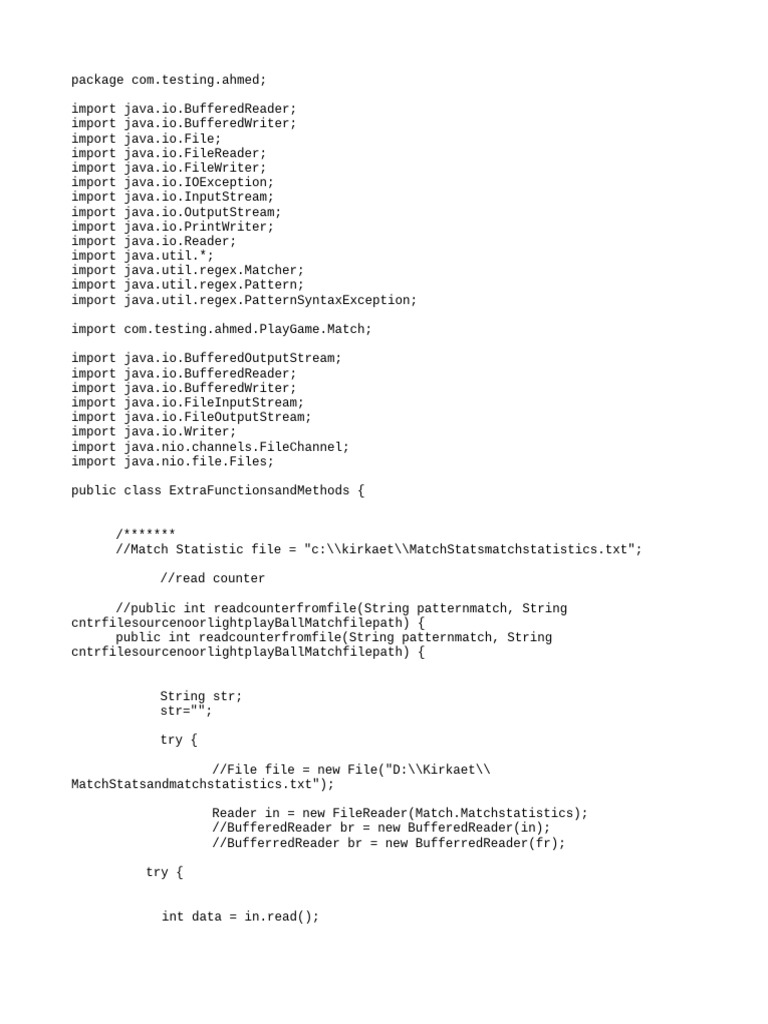 Extra Functions and Methods Java | PDF | Software Engineering | String ...