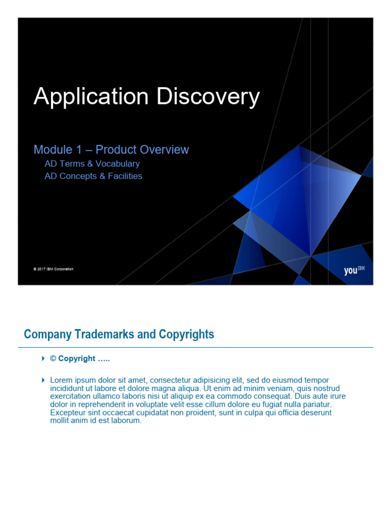 AD Module 1 Product Introduction, Features, Terms and Concepts | PDF ...