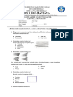 Soal PAS Sumatif Seni RUPA Kelas I Semester 1