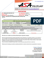 Deon Tape Industry LTD Quatation