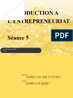 Introduction À L'entrepreneuriat - Séance 5 2023