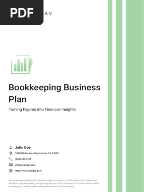 Bookkeeping Business Plan
