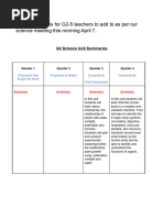 G2-5 Science Summary