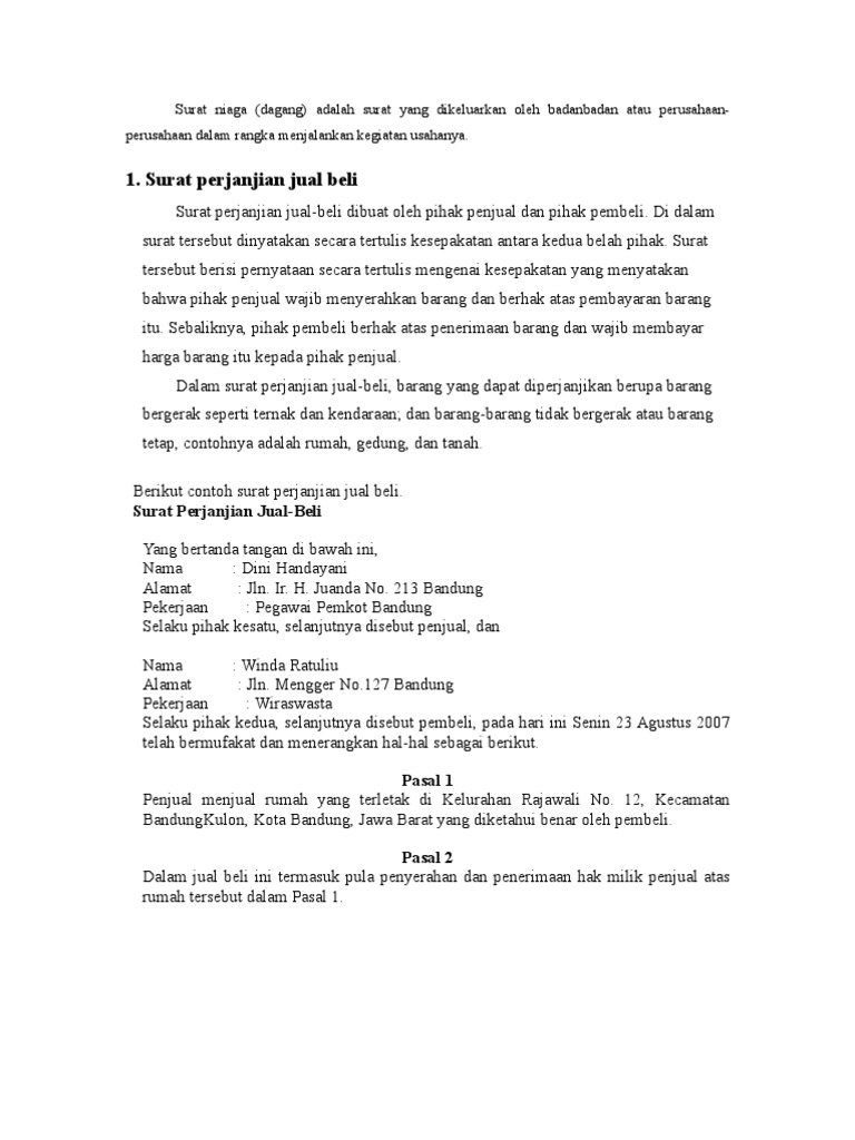 ➤ Jurnal tentang hak kebendaan dan contohnya