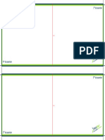 Gabarit - 10x42 - Carte de Correspondance Double - Printshot