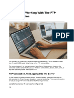 Tutorial For Working With The FTP Command Line