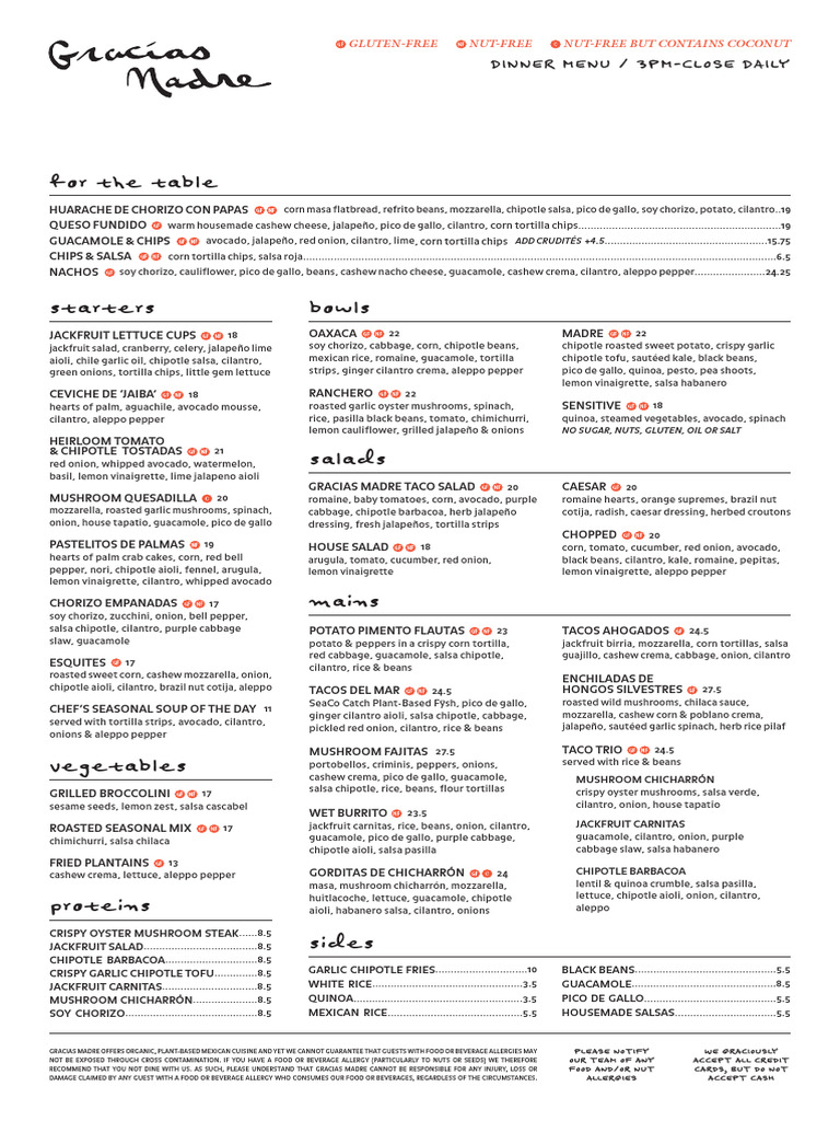 GM+WH+Menu+ +Dinner+Q3+231007 | PDF | Chipotle Mexican Grill | Salad