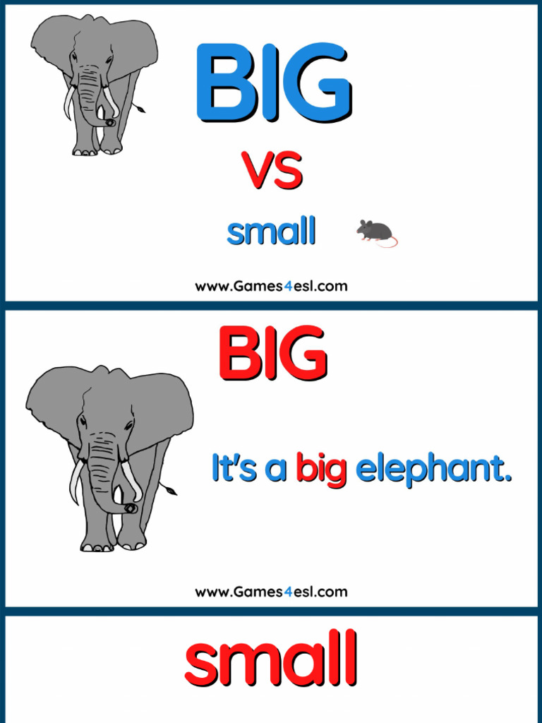 Big and Small PowerPoint Lesson | PDF
