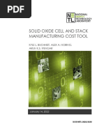 Solid Oxide Cell and Stack Manufacturing Cost Tool: Kyle L. Buchheit, Alex A. Noring, Arun K.S. Iyengar