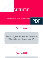 Autumn - Conversation Cards by Teacher's Corner