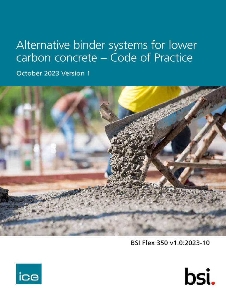 Alternative Binder Systems For Lower Carbon Concrete Code of Practice