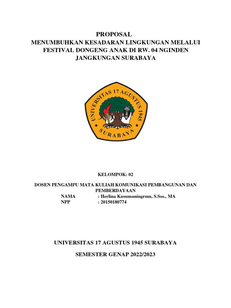 Proposal CSR Kelompok 2 | PDF | Ilmu Sosial