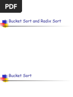 10 - Bucket N Radix Sort