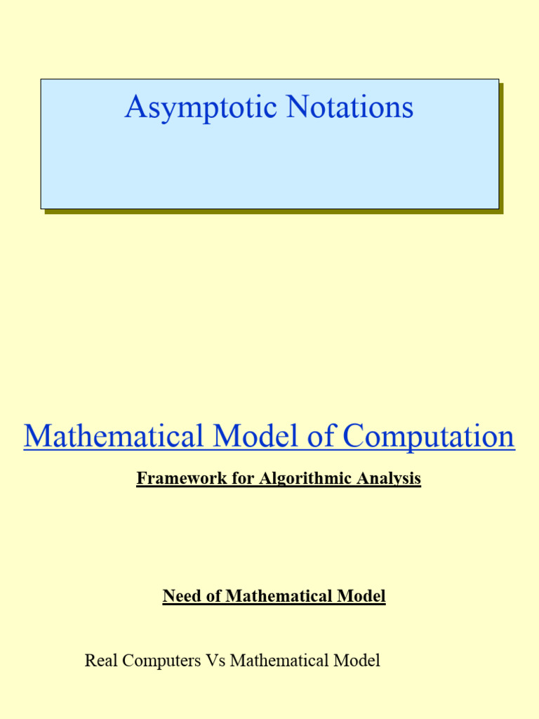 03 - Inha Asymptotic Notations | PDF | Algorithms | Time Complexity