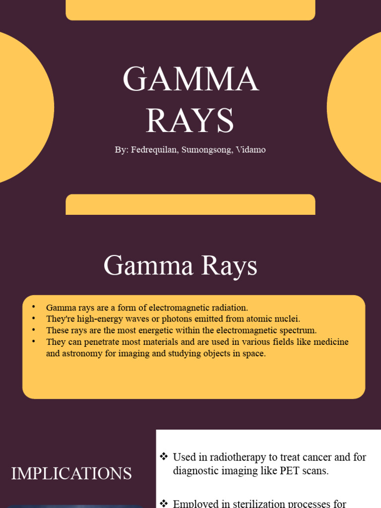 Gamma Rays | PDF | Wellness | Technology & Engineering
