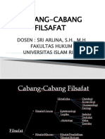 CABANG-CABANG FILSAFAT (1)