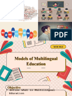 Power Point Presentation Mother Tongue Based Models of Multilingual Education