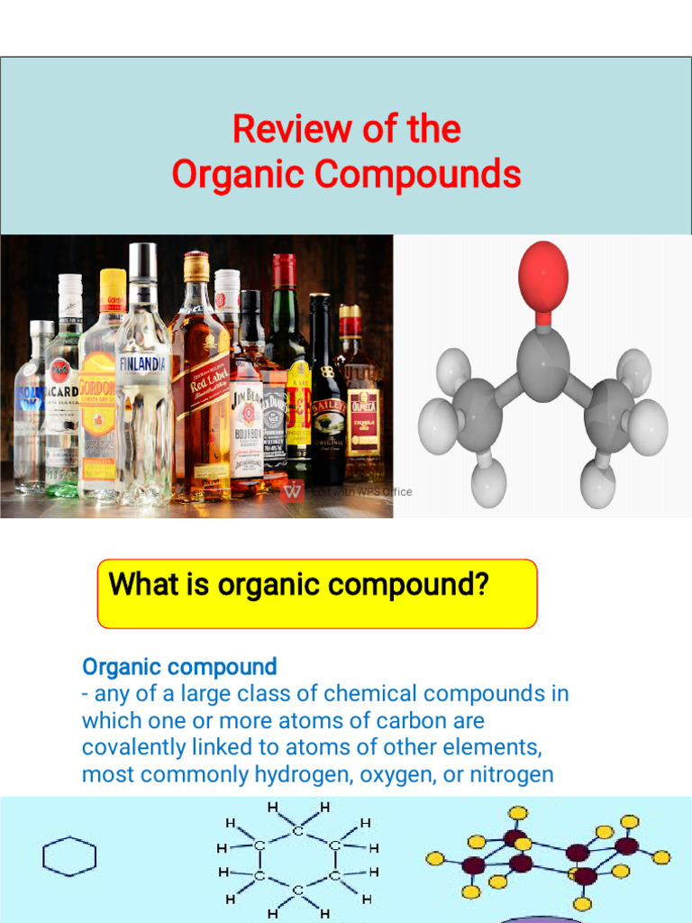 Overview of Organic Compounds | PDF | Functional Group | Alkene