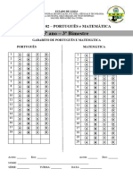 Simulado 02 - 3º BIM. Português - 5º Ano