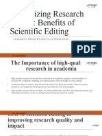 Maximizing Research Impact: Benefits of Scientific Editing