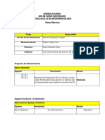 CAMBIO DE TURNO Del 06 Al 12 de Septiembre de 2023