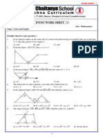 7 - Class INTSO Work Sheet - 1 - Lines and Angles