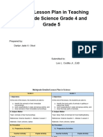 Detailed Lesson Plan in Teaching Multigrade Science Grade 4 and Grade 5