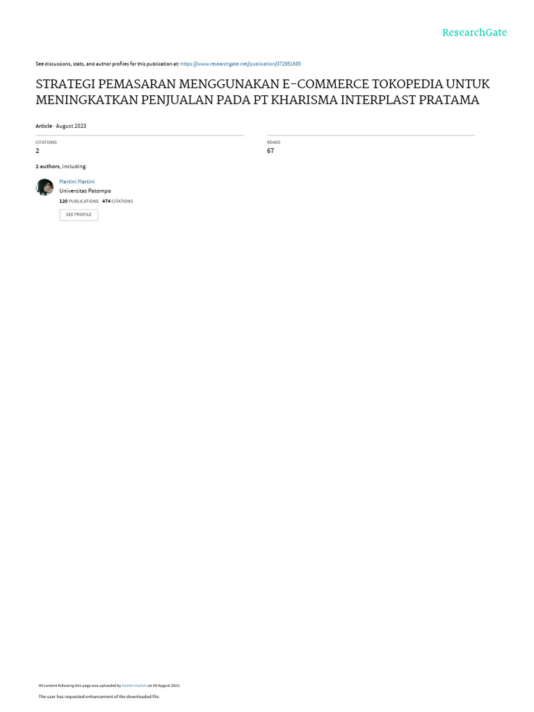 Strategi Pemasaran Menggunakan Tokopedia Untuk Meningkatkan