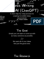 Thesis Writing With Ai (Chatgpt) : A Clear Step-By-Step Process For Creating Incredible Ideas