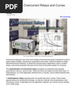 Inverse Time Overcurrent Relays and Curves Explained