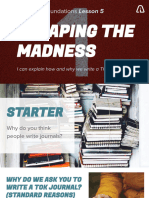 Copy of 1.5 Escaping the Madness (Class Presentation 2023-24)