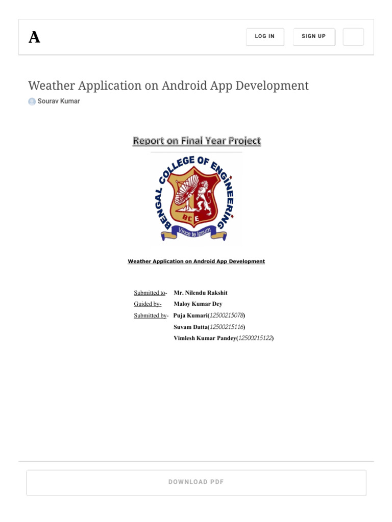  pdf weather application on android app development pdf weather