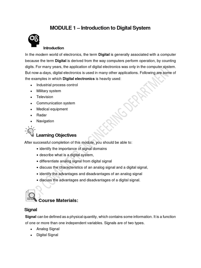 Cmpe 30094 logic circuits and design instructional materials version 2 