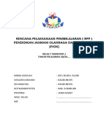 RPP 1 Lembar PJOK Kelas 7 Semester 1