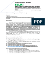 Undangan Kegiatan PME (Uji Profisiensi) PATELKI-MUMT Ke Instansi Pelayanan