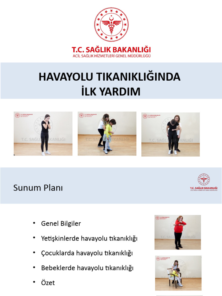 6 Havayolu Tikanikliginda Ilk Yardim Uygulamasipptx PDF