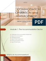 Accommodation Operation and Management Module 1 Final