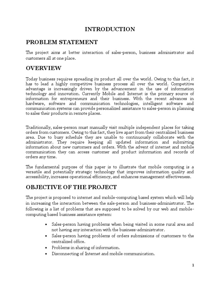 Problem Statement | Java (Programming Language) | Android (Operating ...