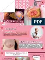 Diagnostico Oportuno de Cancer de Mama y de Prostata Tecnica Autoexploracion de Mama