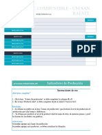 Planilla de Excel de Indicadores de Produccion Procesos Industriales