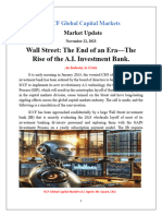 11.22.23 Re Walls Street - The End of An Era. Rise of The AI Investment Bank