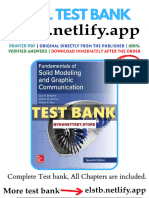 Test Bank For Fundamentals of Solid Modeling and Graphics Communication 7th Edition Bertoline