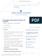 Consultar Instrumento Coletivo de Trabalho: Trabalho, Emprego e Previdência