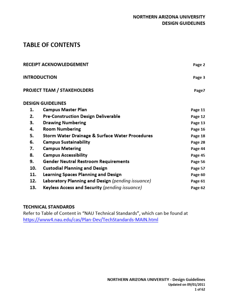 NAU Design Guidelines Overview | PDF | Stormwater | Specification ...