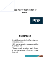 case study fluordization of water