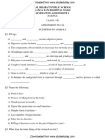 CBSE Class 7 Science Worksheet